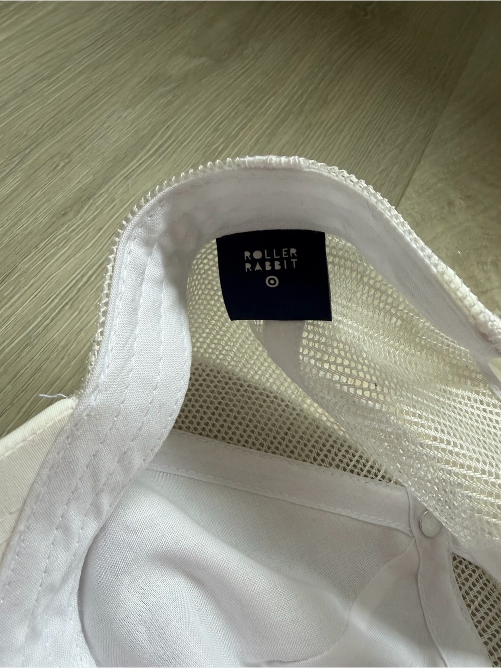 Roller Rabbit x Target White Mesh-Back Cap - Picture 2 of 4
